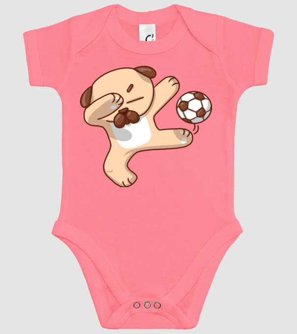 Cățel fotbalist DAB model roz pe tricou