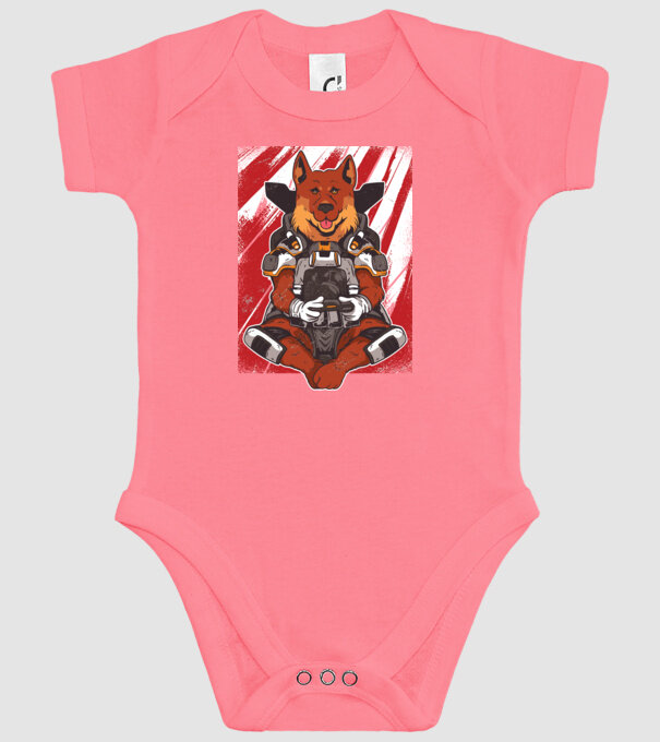 Gamer Ciobănesc german Apex model roz pe tricou