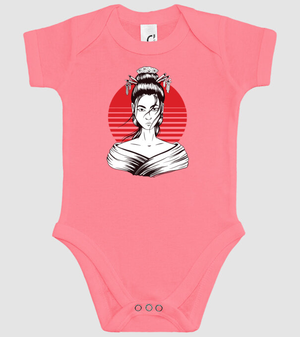 Geisha japoneză model roz pe tricou