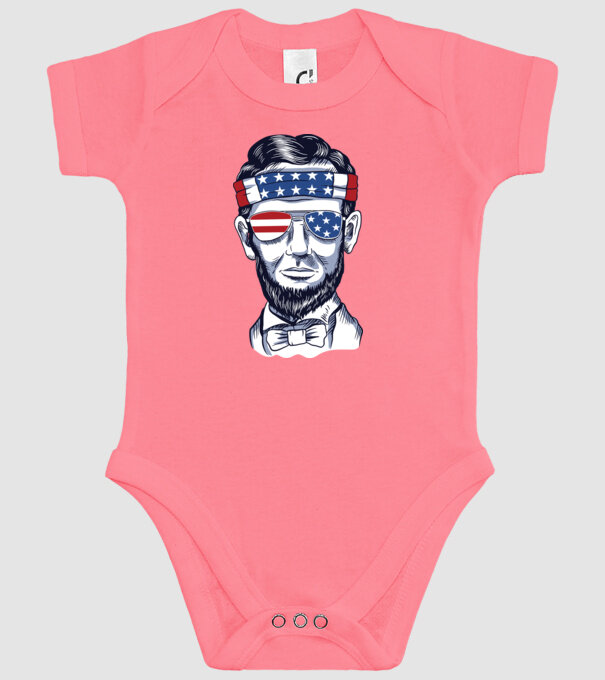 Lincoln USA model roz pe tricou