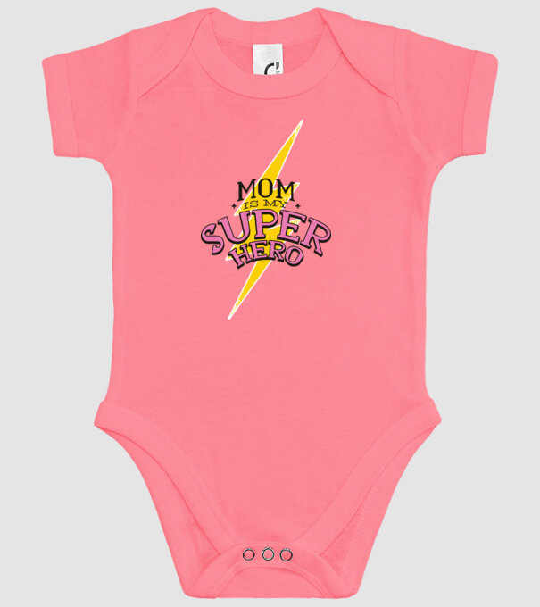 Mom is my Superhero tricou pentru mama model roz pe tricou
