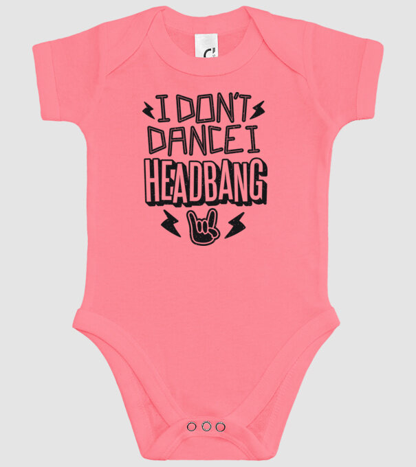 Nu dansez, fac Headbang model roz pe tricou