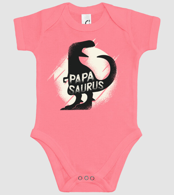 papasaurus model roz pe tricou