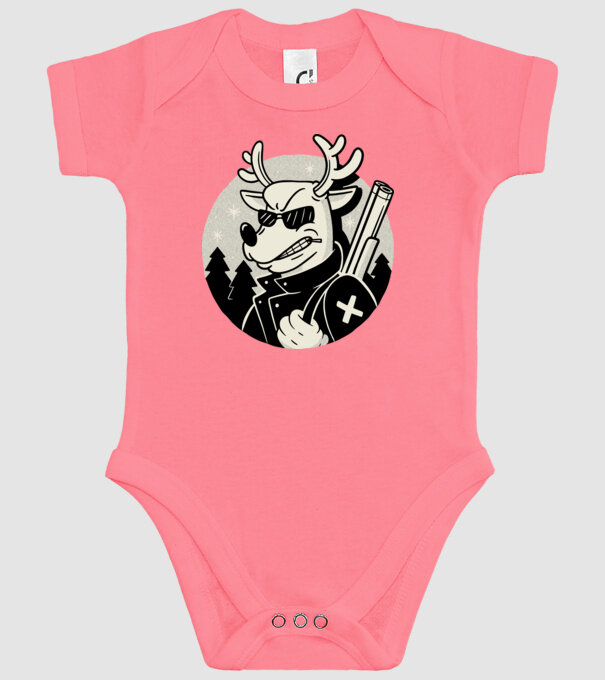 Rudolf Vânătorul model roz pe tricou