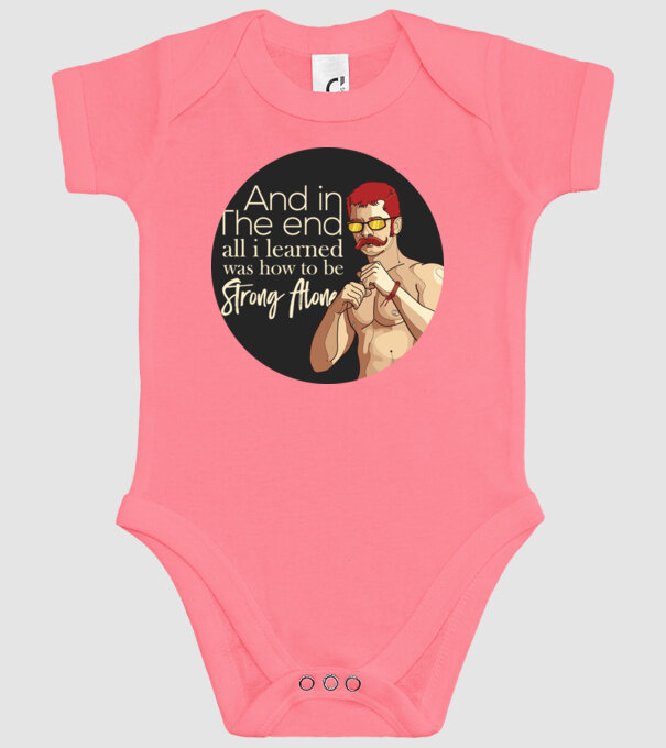 Strong alone model roz pe tricou