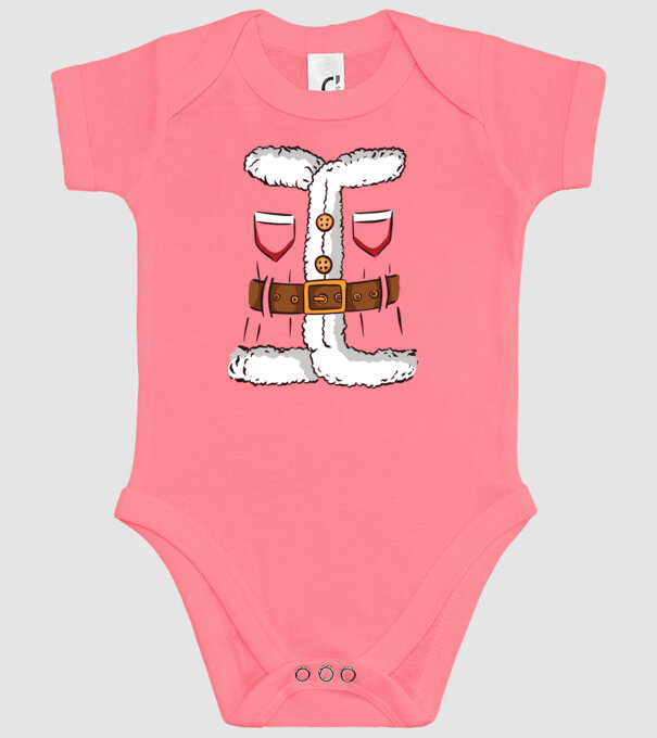 Moș Crăciun Costum model roz pe tricou