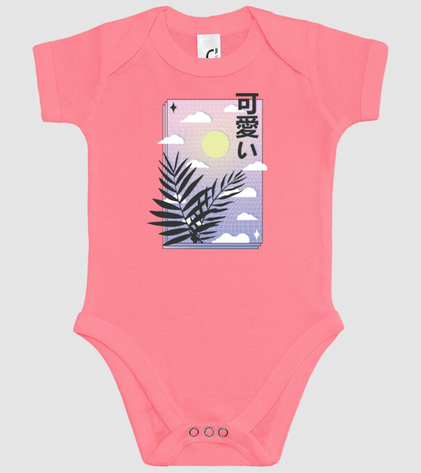 Vaporwave Val model roz pe tricou
