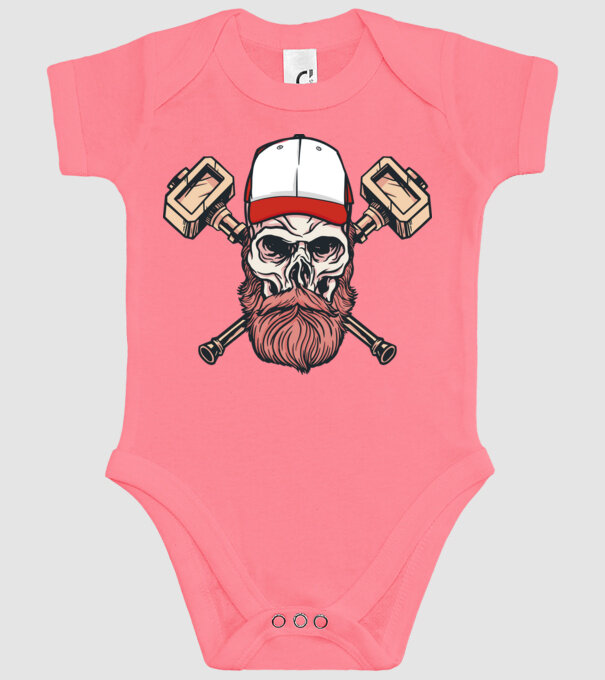 Craniu Viking model roz pe tricou