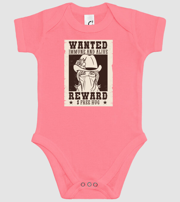 Afiș Wanted - Îmbrățișări gratuite model roz pe tricou