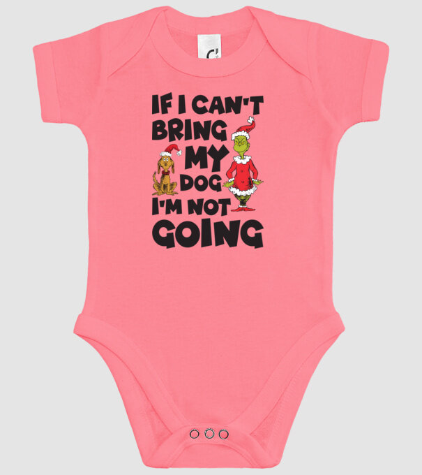 If i can't bring my dog I'm not going model roz pe tricou