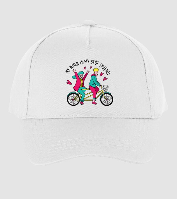 Sora mea este cea mai bună prietenă model alb pe tricou