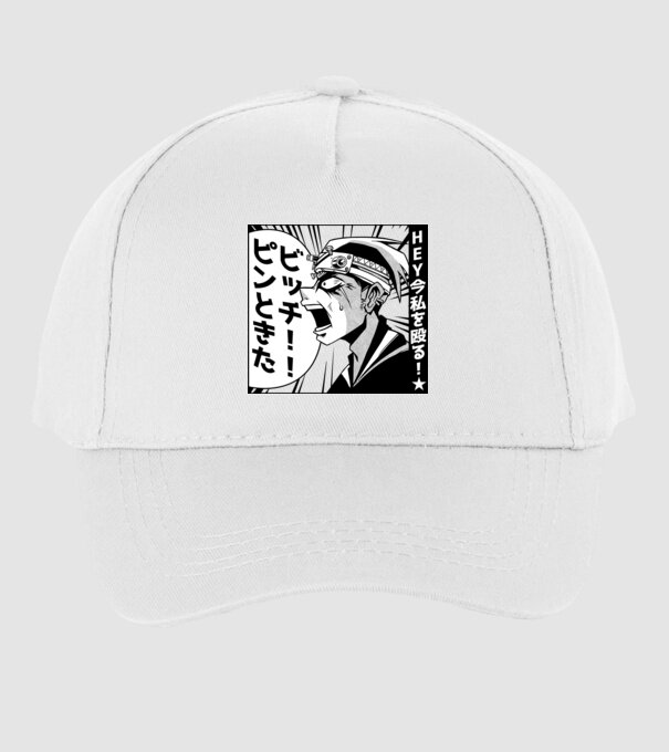 Cap Anime Manga model alb pe tricou