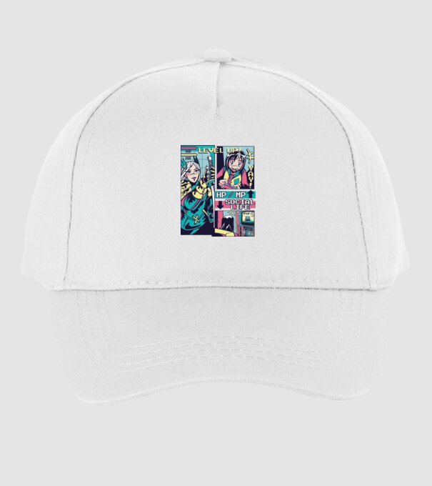 Anime Vaporwave benzi desenate model alb pe tricou