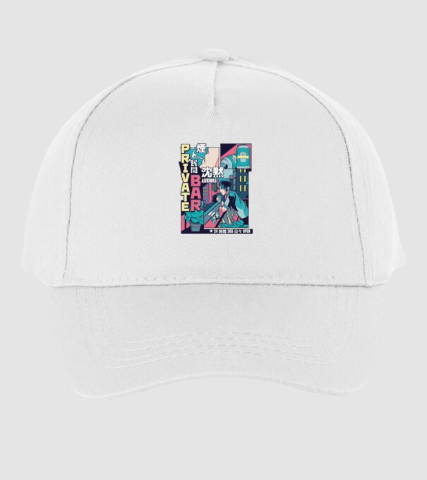 Anime Vaporwave benzi desenate model alb pe tricou
