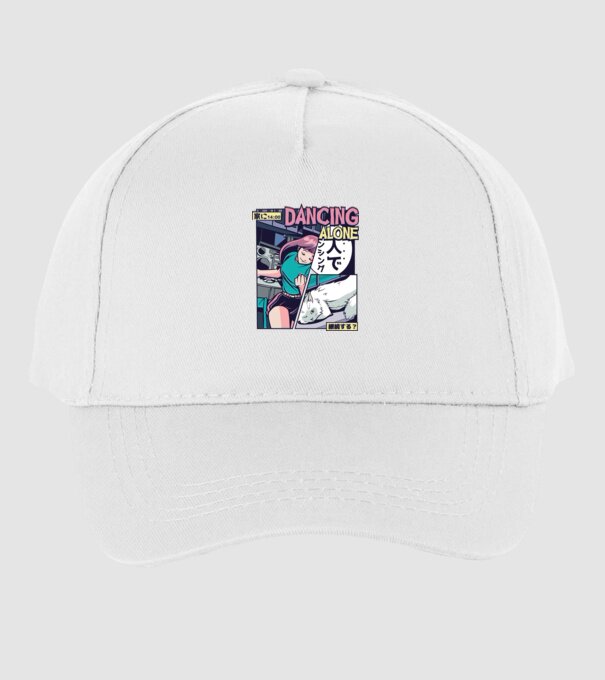 Anime Vaporwave benzi desenate model alb pe tricou