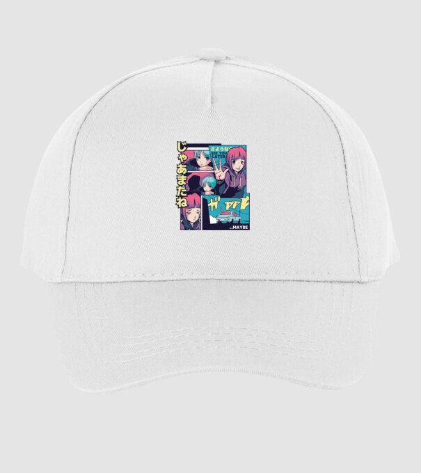 Anime Vaporwave See you Later model alb pe tricou