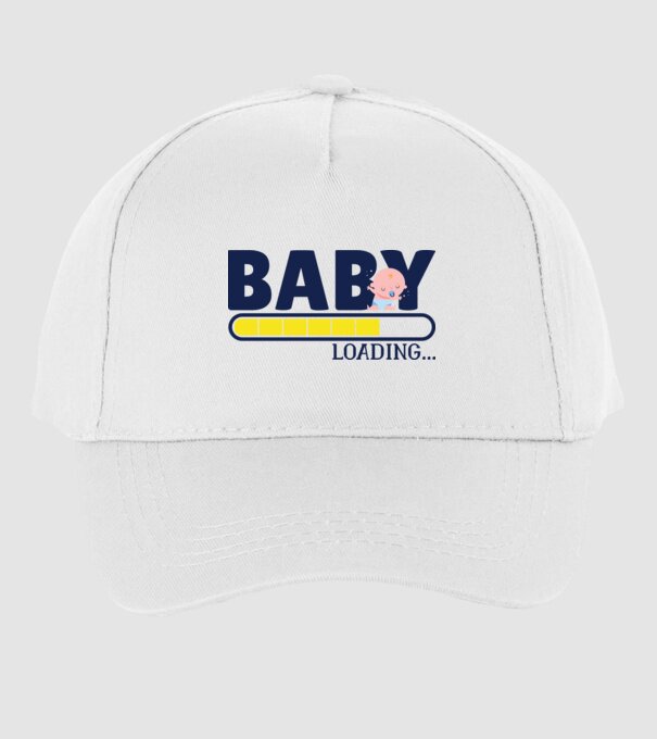 Baby is loading - tricou amuzant pentru mămici model alb pe tricou