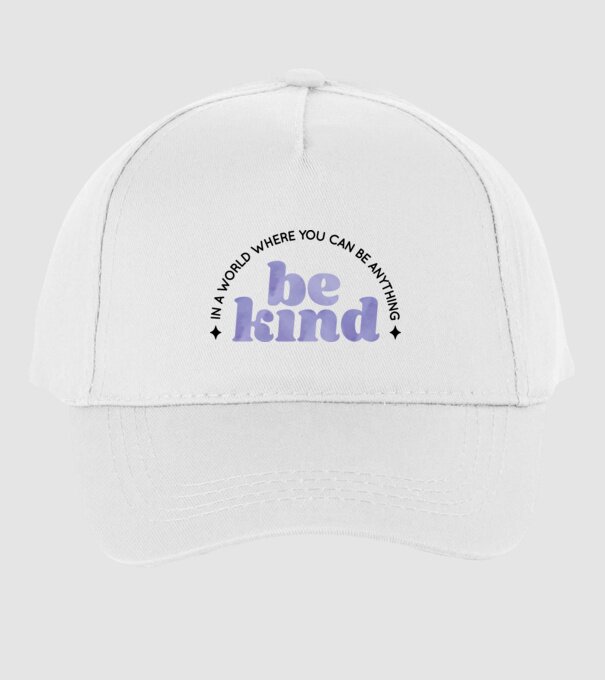Be kind model alb pe tricou