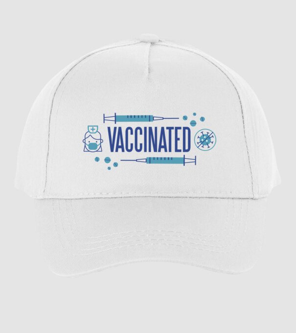 Sunt vaccinat model alb pe tricou