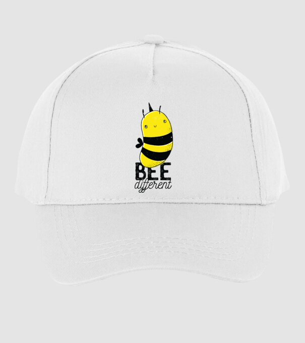 Bee different tricou albinuță model alb pe tricou