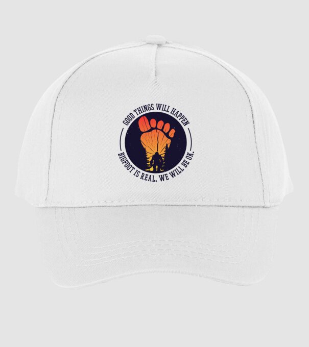 Bigfoot is real model alb pe tricou