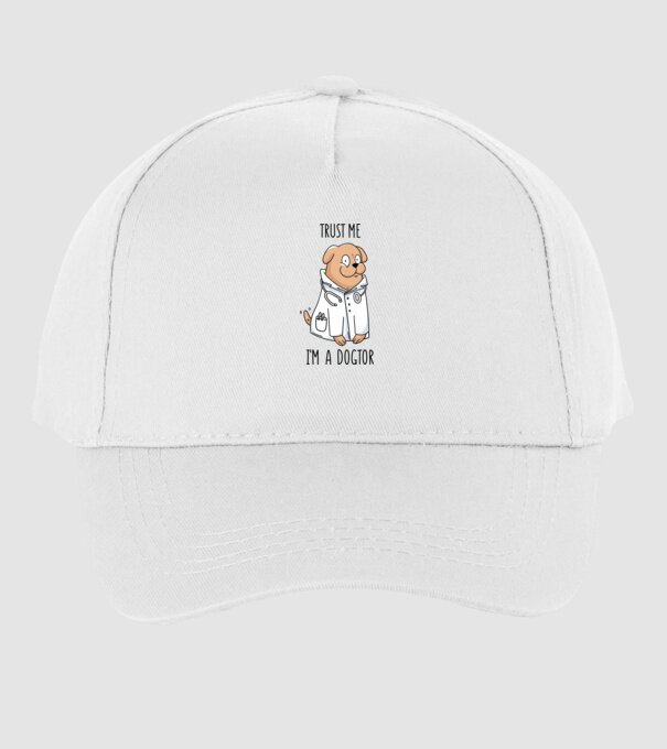 Ai încredere, sunt un Dogtor model alb pe tricou