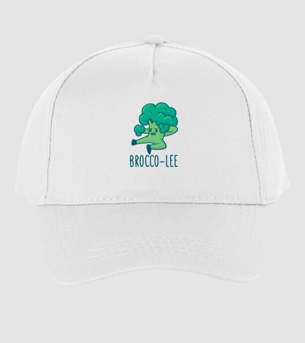 Brocco-Lee - Broccoli Karate model alb pe tricou