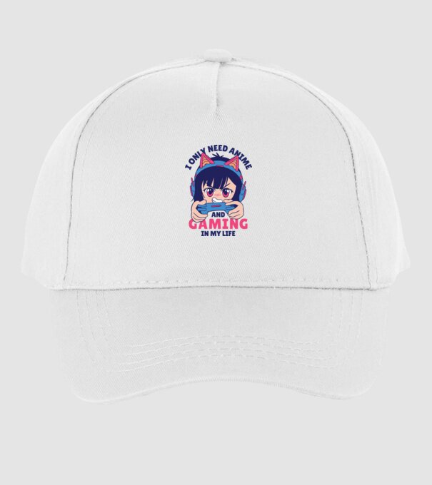 Am nevoie doar de Anime și Jocuri model alb pe tricou