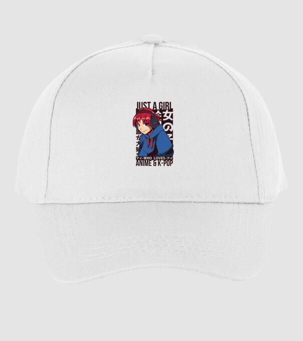 Doar o fată căreia îi place Anime și K-Pop model alb pe tricou