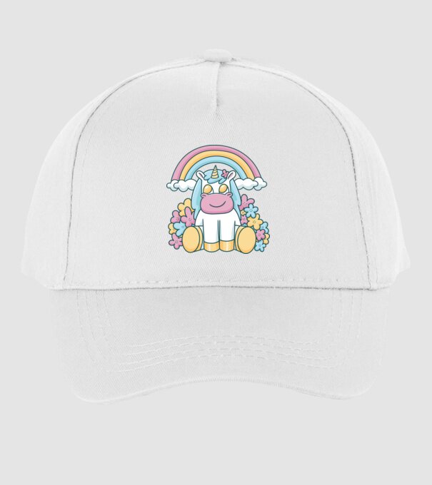 Unicorn drăguț model alb pe tricou