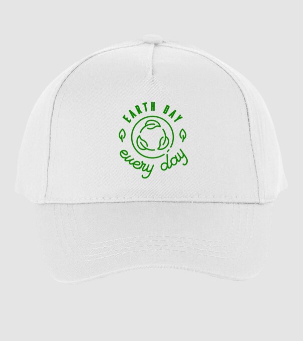Earth Day Every Day - Ziua Pământului model alb pe tricou