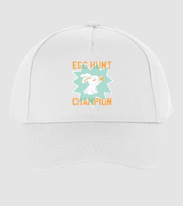 Egg Hunt Champion Campion la vânătoare de ouă model alb pe tricou