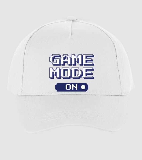 Game mode on Gamer pixel model alb pe tricou