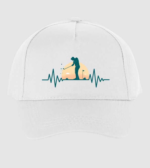 Golf Bătăi de inimă model alb pe tricou
