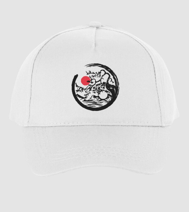 Yin-Yang Bonsai model alb pe tricou