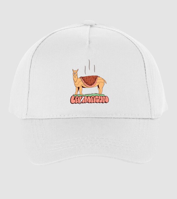 Lamacun Lama model alb pe tricou