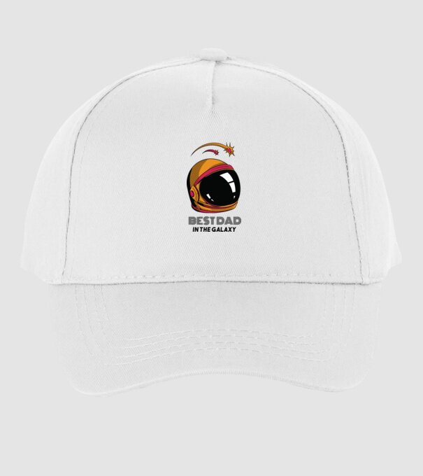 Cel mai bun tată din Galaxie model alb pe tricou
