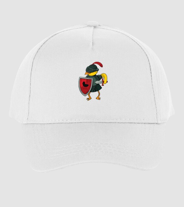 Cavaler Pasăre model alb pe tricou