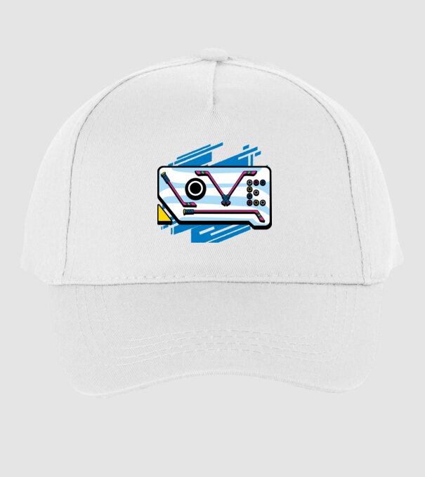 Love Hockey model alb pe tricou