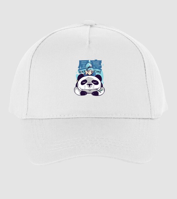 Anime Panda relaxare model alb pe tricou