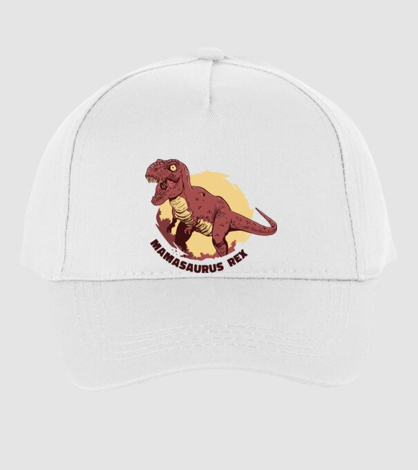 mamasaurus rex model alb pe tricou
