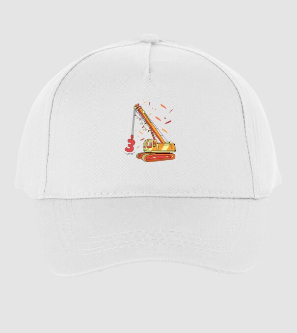 Prindere 3rd Birthday model alb pe tricou