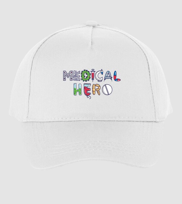 Medical Hero - Eroi de zi cu zi model alb pe tricou