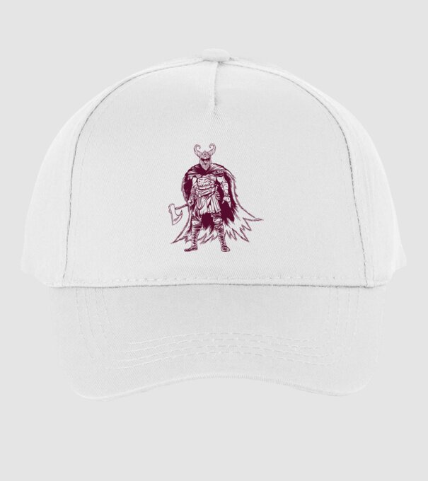 Războinic Odin Viking model alb pe tricou