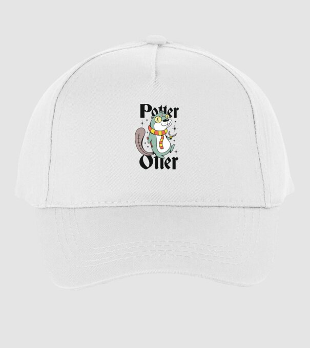Potter Otter Vidra model alb pe tricou