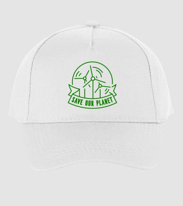 Save Our Planet - Ziua Pământului model alb pe tricou