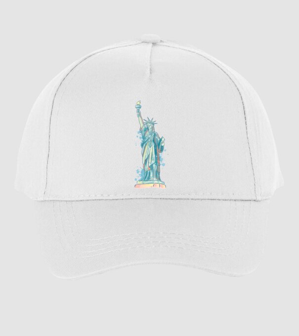 Statuia Libertății model alb pe tricou