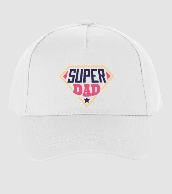 Super Tata model alb pe tricou