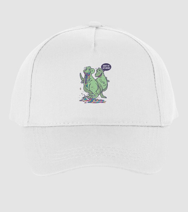 T-rex a mâncat unicornul model alb pe tricou