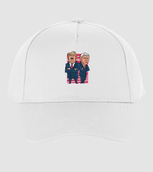 Trump Pence USA model alb pe tricou